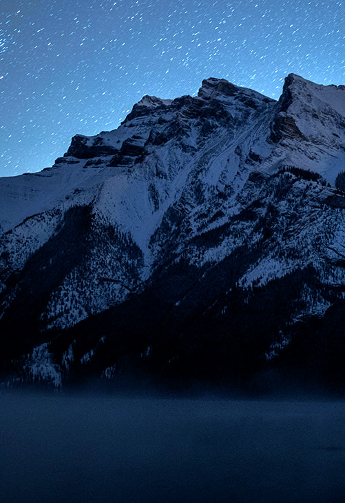 Banff Mountains Night